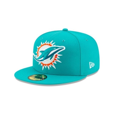 Sapca New Era Miami Dolphins NFL Crystals from Swarovski 59FIFTY Fitted - Albastri